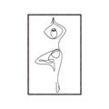 Picture of Yoga Pose IV _GroupedProduct_Rectangle_Portrait_Canvas_Framed_