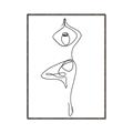 Picture of Yoga Pose IV _GroupedProduct_Rectangle_Portrait_Canvas_Framed_