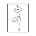 Picture of Yoga Pose IV _GroupedProduct_Rectangle_Portrait_Canvas_Framed_