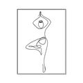 Picture of Yoga Pose IV _GroupedProduct_Rectangle_Portrait_Canvas_Framed_