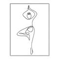 Picture of Yoga Pose IV _GroupedProduct_Rectangle_Portrait_Canvas_Framed_
