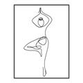 Picture of Yoga Pose IV _GroupedProduct_Rectangle_Portrait_Canvas_Framed_