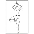 Picture of Yoga Pose IV _GroupedProduct_Rectangle_Portrait_Canvas_Framed_
