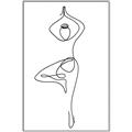 Picture of Yoga Pose IV _GroupedProduct_Rectangle_Portrait_Canvas_Framed_