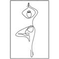 Picture of Yoga Pose IV _GroupedProduct_Rectangle_Portrait_Canvas_Framed_