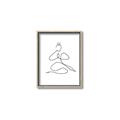 Picture of Yoga Pose I _GroupedProduct_Rectangle_Portrait_Canvas_Framed_