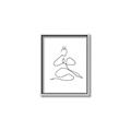Picture of Yoga Pose I _GroupedProduct_Rectangle_Portrait_Canvas_Framed_