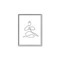 Picture of Yoga Pose I _GroupedProduct_Rectangle_Portrait_Canvas_Framed_