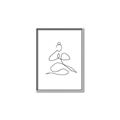 Picture of Yoga Pose I _GroupedProduct_Rectangle_Portrait_Canvas_Framed_