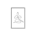 Picture of Yoga Pose I _GroupedProduct_Rectangle_Portrait_Canvas_Framed_