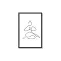 Picture of Yoga Pose I _GroupedProduct_Rectangle_Portrait_Canvas_Framed_