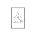 Picture of Yoga Pose I _GroupedProduct_Rectangle_Portrait_Canvas_Framed_