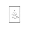 Picture of Yoga Pose I _GroupedProduct_Rectangle_Portrait_Canvas_Framed_
