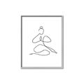 Picture of Yoga Pose I _GroupedProduct_Rectangle_Portrait_Canvas_Framed_