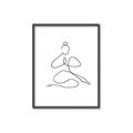 Picture of Yoga Pose I _GroupedProduct_Rectangle_Portrait_Canvas_Framed_