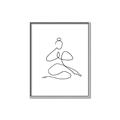 Picture of Yoga Pose I _GroupedProduct_Rectangle_Portrait_Canvas_Framed_