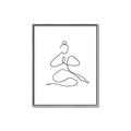 Picture of Yoga Pose I _GroupedProduct_Rectangle_Portrait_Canvas_Framed_