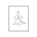 Picture of Yoga Pose I _GroupedProduct_Rectangle_Portrait_Canvas_Framed_