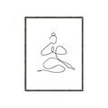 Picture of Yoga Pose I _GroupedProduct_Rectangle_Portrait_Canvas_Framed_