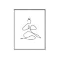 Picture of Yoga Pose I _GroupedProduct_Rectangle_Portrait_Canvas_Framed_