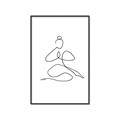 Picture of Yoga Pose I _GroupedProduct_Rectangle_Portrait_Canvas_Framed_