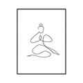 Picture of Yoga Pose I _GroupedProduct_Rectangle_Portrait_Canvas_Framed_