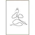 Picture of Yoga Pose I _GroupedProduct_Rectangle_Portrait_Canvas_Framed_