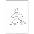 Picture of Yoga Pose I _GroupedProduct_Rectangle_Portrait_Canvas_Framed_