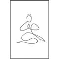 Picture of Yoga Pose I _GroupedProduct_Rectangle_Portrait_Canvas_Framed_