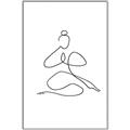 Picture of Yoga Pose I _GroupedProduct_Rectangle_Portrait_Canvas_Framed_