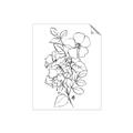 Picture of Flower Drawing _GroupedProduct_Rectangle_Portrait_Unframed_Print_Only_