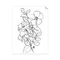 Picture of Flower Drawing _GroupedProduct_Rectangle_Portrait_Unframed_Print_Only_