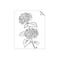 Picture of French Hydrangea Drawing _GroupedProduct_Rectangle_Portrait_Unframed_Print_Only_