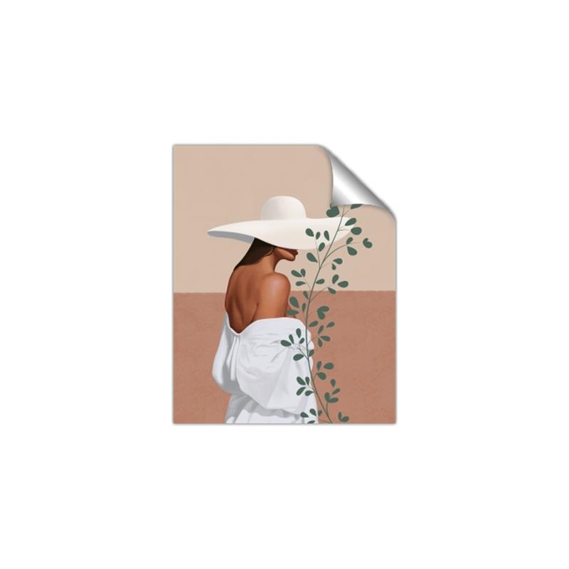 Picture of Side Fashion with Leaves _GroupedProduct_Rectangle_Portrait_Unframed_Print_Only_