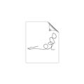 Picture of Yoga Pose V _GroupedProduct_Rectangle_Portrait_Unframed_Print_Only_