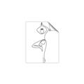 Picture of Yoga Pose IV _GroupedProduct_Rectangle_Portrait_Unframed_Print_Only_