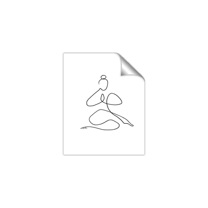 Picture of Yoga Pose I _GroupedProduct_Rectangle_Portrait_Unframed_Print_Only_
