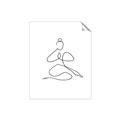 Picture of Yoga Pose I _GroupedProduct_Rectangle_Portrait_Unframed_Print_Only_