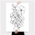 Picture of Flower Drawing _GroupedProduct_Rectangle_Portrait_Canvas_