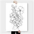 Picture of Flower Drawing _GroupedProduct_Rectangle_Portrait_Canvas_