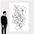 Picture of Flower Drawing _GroupedProduct_Rectangle_Portrait_Canvas_