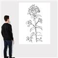 Picture of Single Hydrangea Drawing _GroupedProduct_Rectangle_Portrait_Canvas_