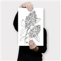 Picture of Panicle Hydrangea Drawing _GroupedProduct_Rectangle_Portrait_Canvas_