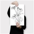 Picture of Daisy Drawing _GroupedProduct_Rectangle_Portrait_Canvas_