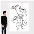 Picture of Daisy Drawing _GroupedProduct_Rectangle_Portrait_Canvas_