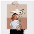 Picture of Side Fashion with Leaves _GroupedProduct_Rectangle_Portrait_Canvas_
