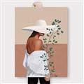 Picture of Side Fashion with Leaves _GroupedProduct_Rectangle_Portrait_Canvas_