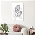 Picture of Panicle Hydrangea Drawing _GroupedProduct_Rectangle_Portrait_Canvas_
