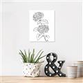 Picture of French Hydrangea Drawing _GroupedProduct_Rectangle_Portrait_Canvas_