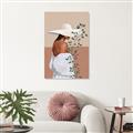 Picture of Side Fashion with Leaves _GroupedProduct_Rectangle_Portrait_Canvas_